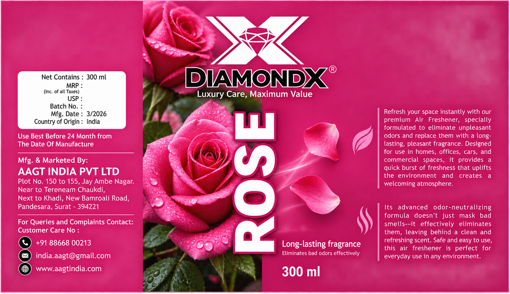 Rose Air Freshener